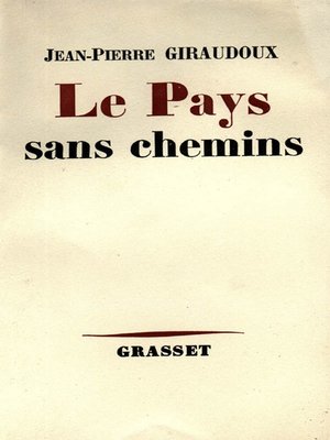 cover image of Le pays sans chemins